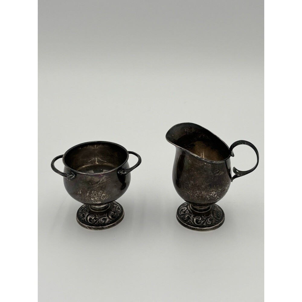 Towle Sterling Silver Creamer Sugar Bowl Set 250 Scroll 218g 6.48 ASW Bullion